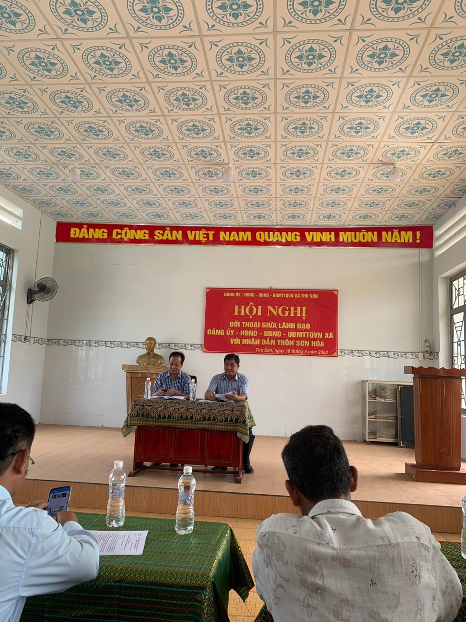 Xã Thọ Sơn: tổ chức hội nghị đối thoại giữa Lãnh đạo Đảng ủy, UBND xã với Nhân dân